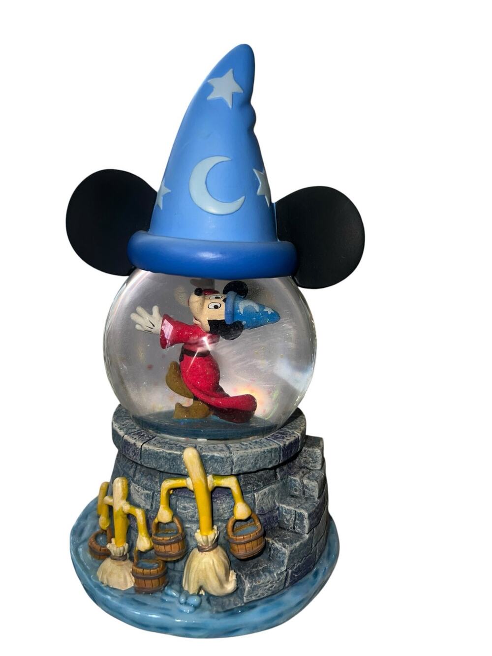 Vintage Disney Store Mickey Mouse Fantasia sorcerer snow globe